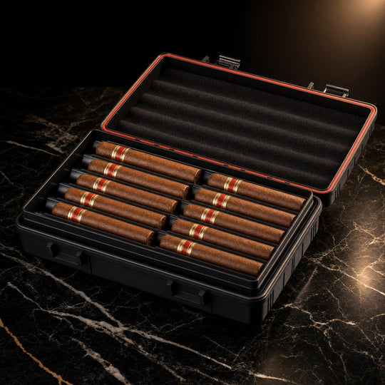 The Roccaforte Portable Cigar Travel Case - Fluid And Fire