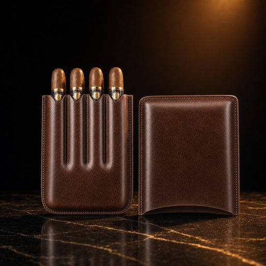 The Scudo: Leather Cigar Pouch