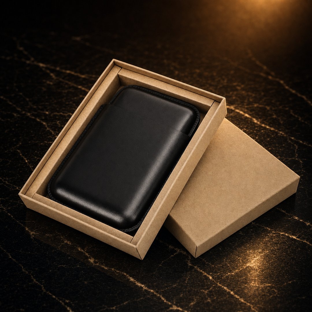 The Scudo: Leather Cigar Pouch