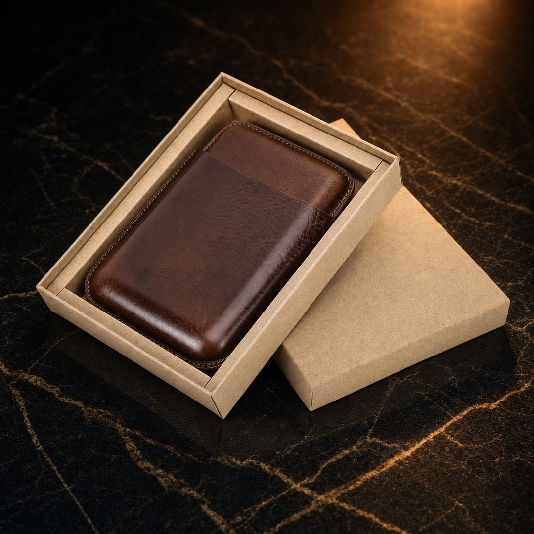 The Scudo: Leather Cigar Pouch