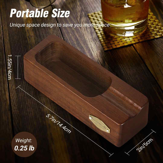 Elegant Handcrafted Wooden Cigar Ashtray