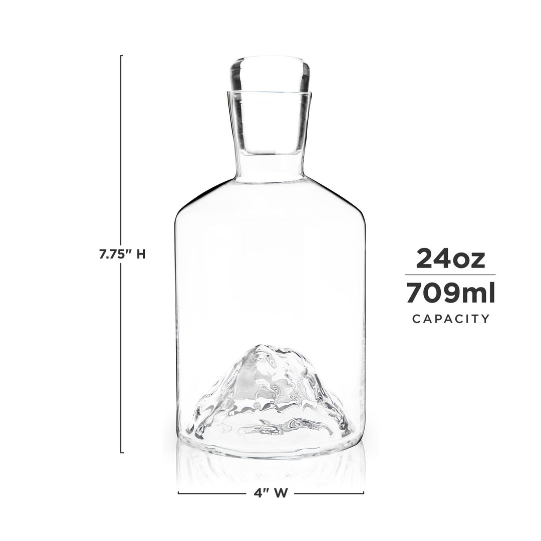 Mountain Crystal Liquor Decanter - Fluid And Fire
