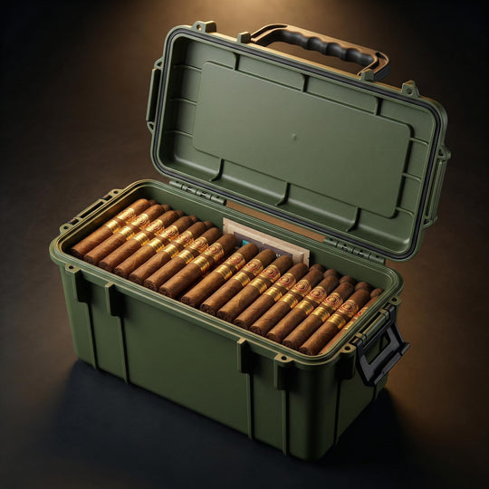 The Outpost 45-Cigar Field Humidor - Fluid And Fire
