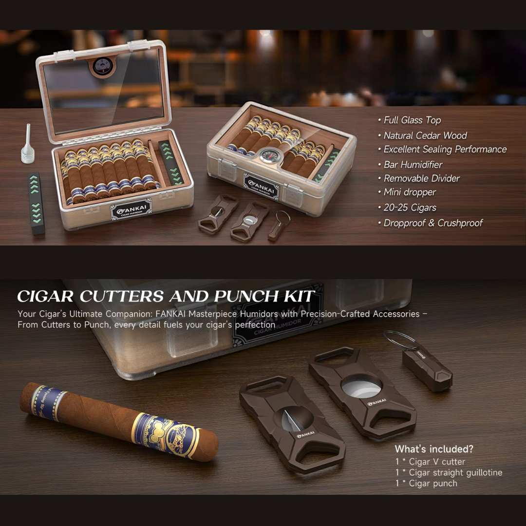 The Aficionado's Arsenal: Complete Cigar Humidor Kit