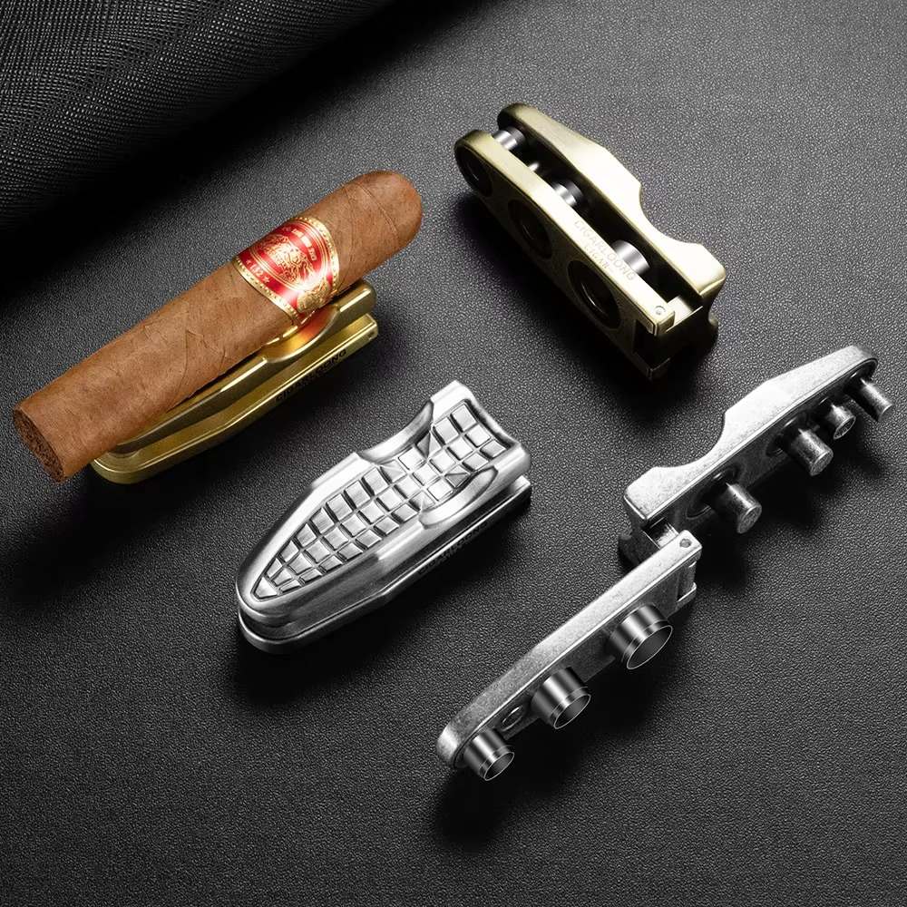 The Cypher: Triple-Caliber Cigar Punch & Stand