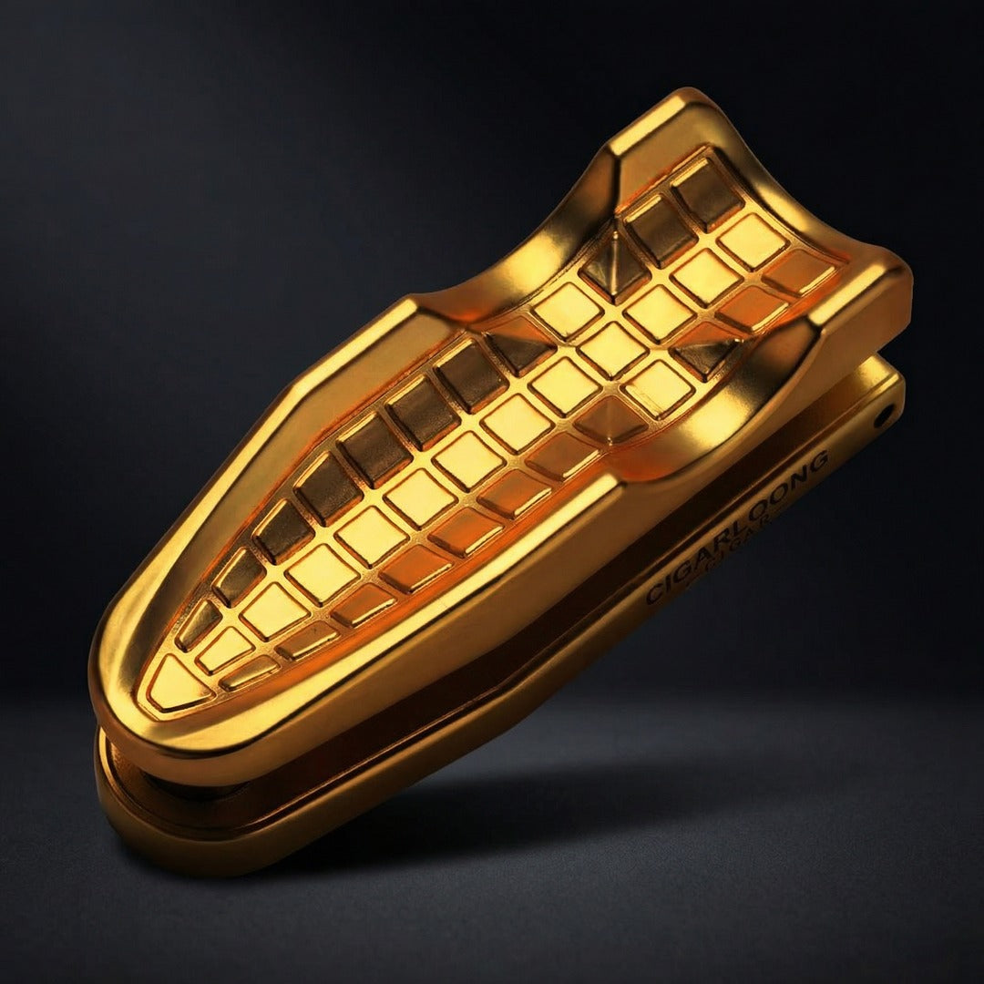 The Cypher: Triple-Caliber Cigar Punch & Stand