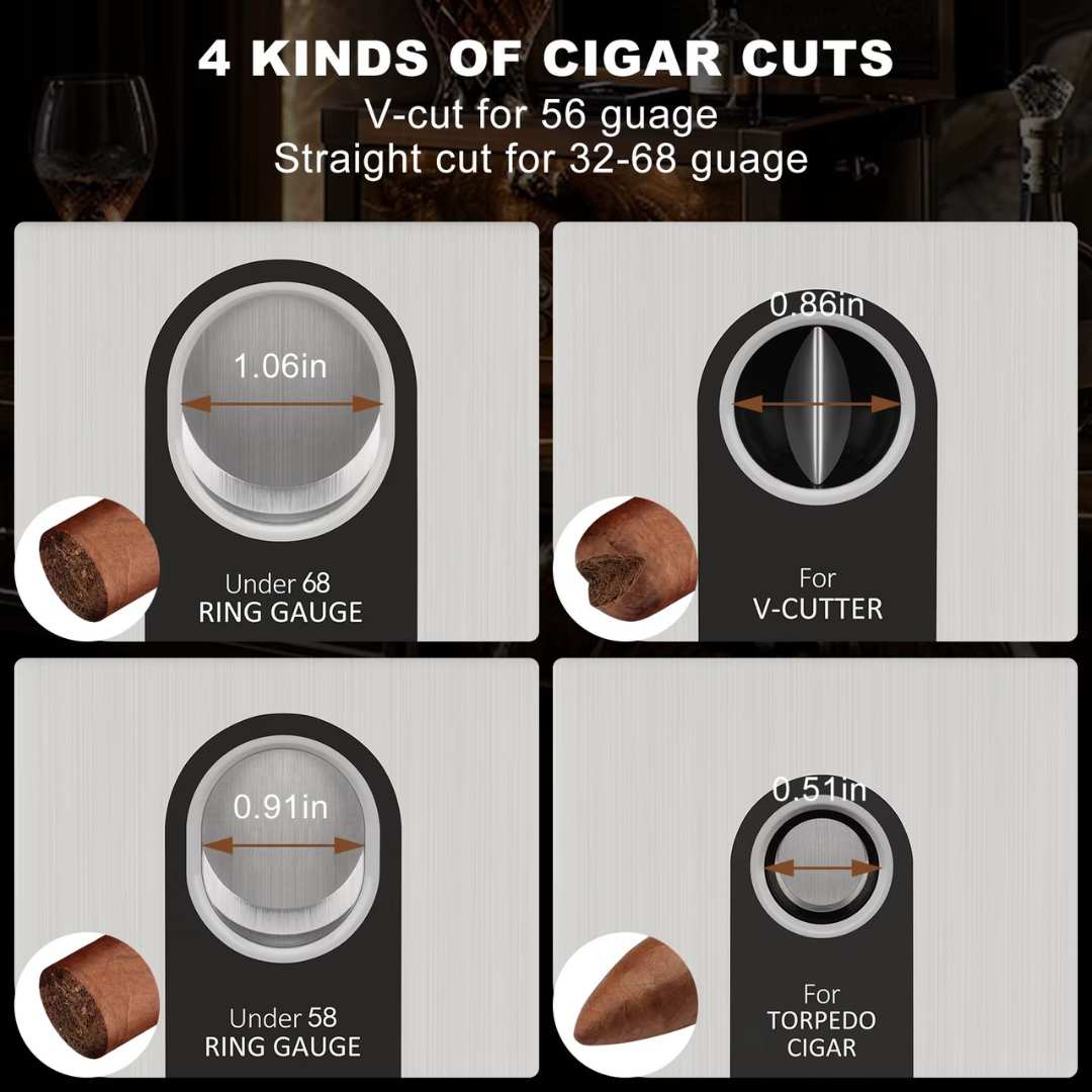 The Magistrate: 4-in-1 Desktop Cigar Cutter