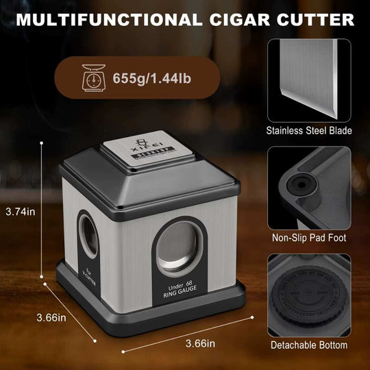 The Magistrate: 4-in-1 Desktop Cigar Cutter