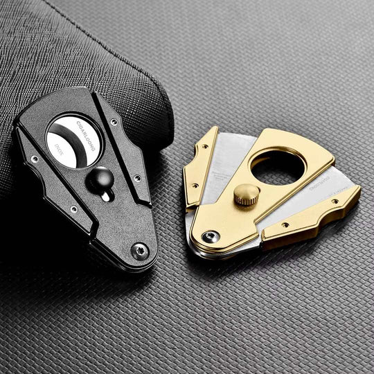 The Precisionist: Stainless Steel V-Cut Cigar Cutter - Fluid And Fire