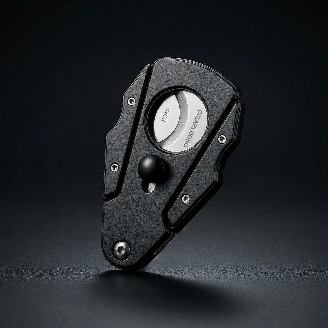 The Precisionist: Stainless Steel V-Cut Cigar Cutter - Fluid And Fire