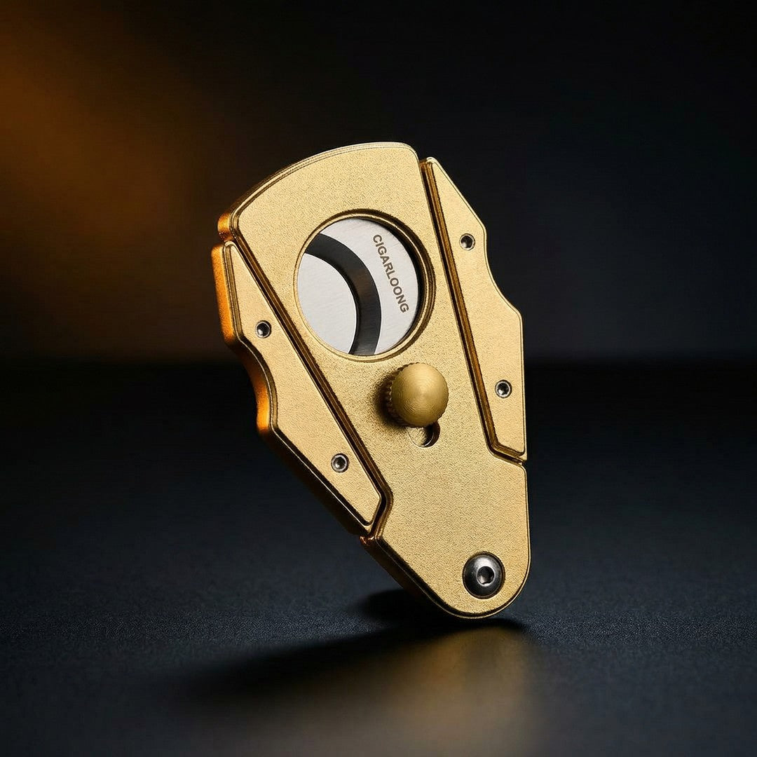 The Precisionist: Stainless Steel V-Cut Cigar Cutter - Fluid And Fire