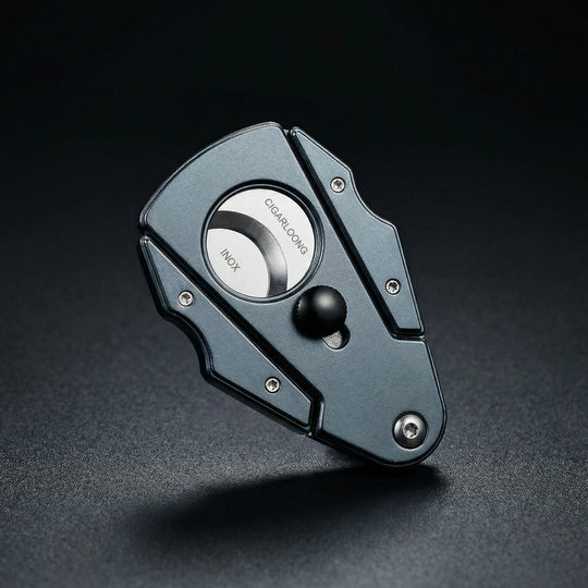 The Precisionist: Stainless Steel V-Cut Cigar Cutter - Fluid And Fire