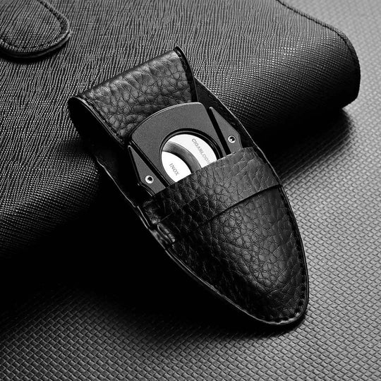 The Precisionist: Stainless Steel V-Cut Cigar Cutter - Fluid And Fire