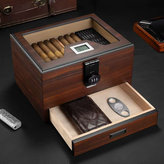 The Stronghold: Humidor & Accessory Drawer Set