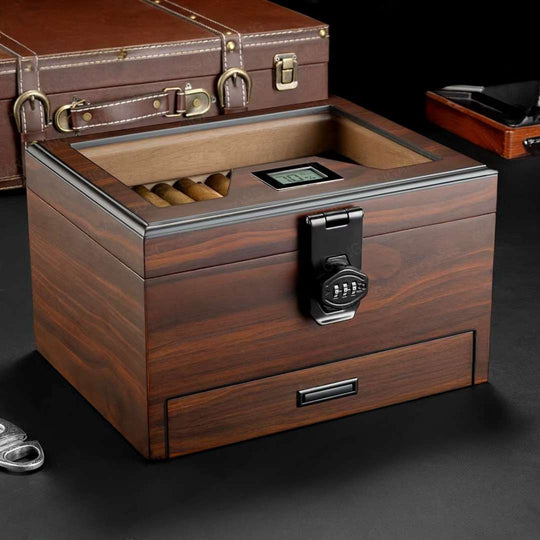 The Stronghold: Humidor & Accessory Drawer Set