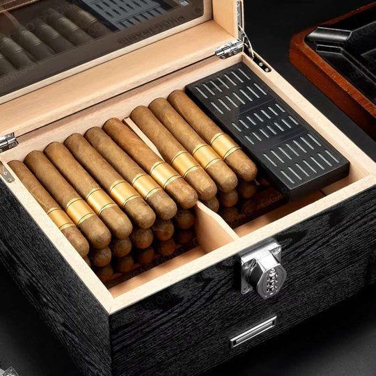 The Stronghold: Humidor & Accessory Drawer Set