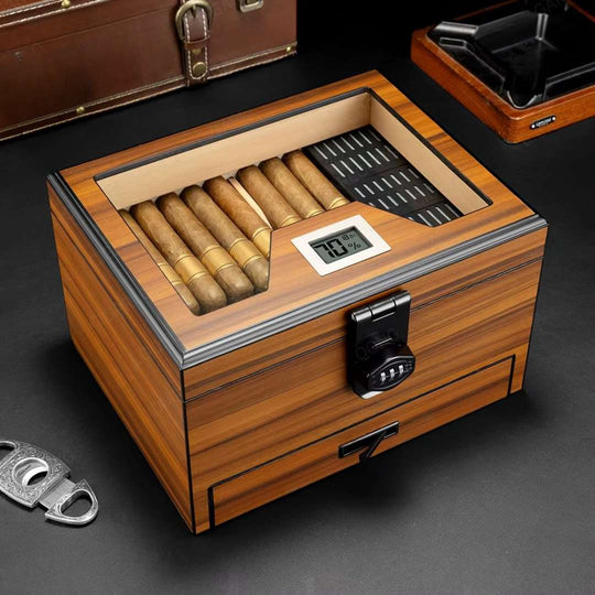 The Stronghold: Humidor & Accessory Drawer Set