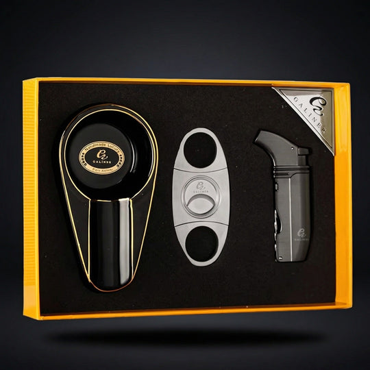 The Trifecta: Traveler's Cigar Accessory Set