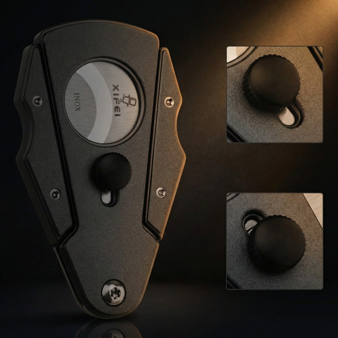 The Vanguard: Dual-Blade Guillotine Cigar Cutter