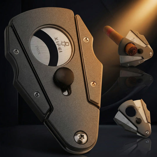 The Vanguard: Dual-Blade Guillotine Cigar Cutter