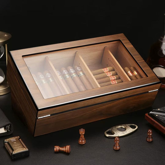 The Zenith: Glass-Top Display Humidor