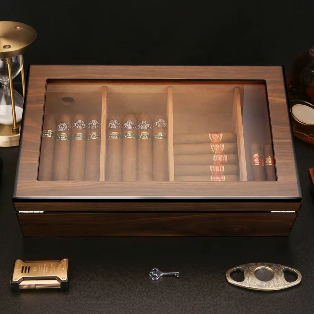 The Zenith: Glass-Top Display Humidor