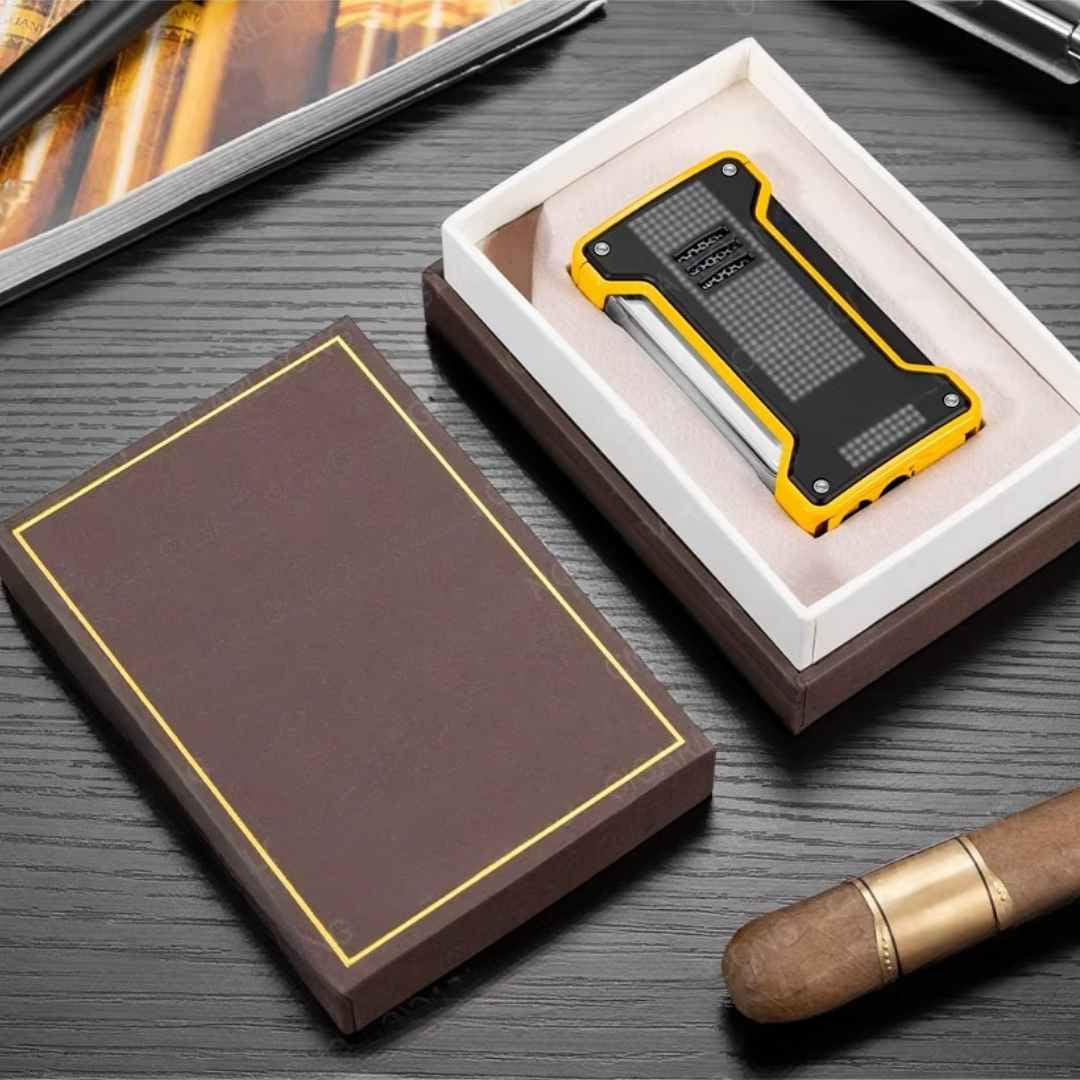 The Operative: 2-in-1 Lighter & Cigar Punch - Fluid And Fire