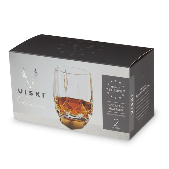 Reserve Bruno Crystal Cocktail Glasses - Fluid And Fire