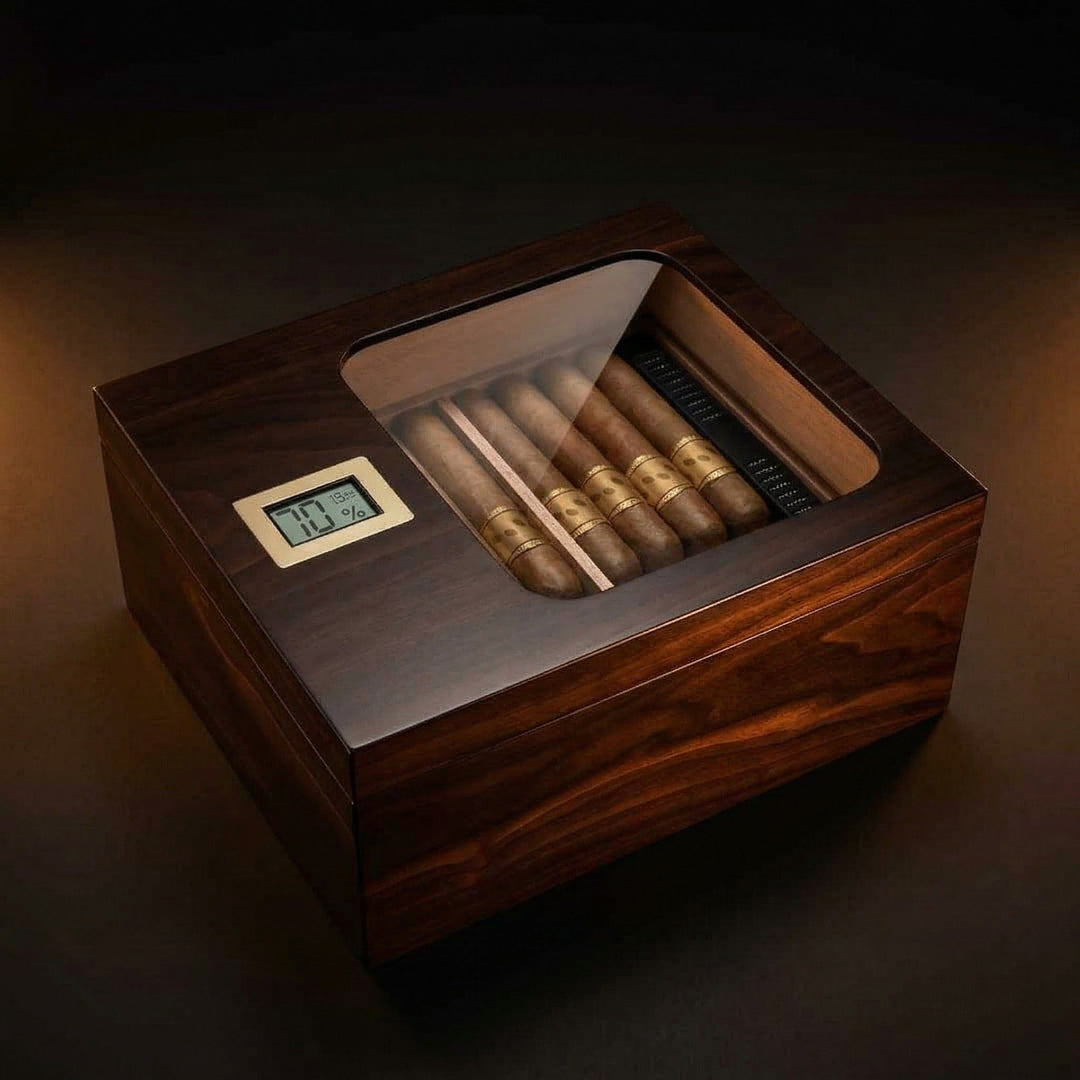 The Connoisseur Desktop Humidor - Fluid And Fire