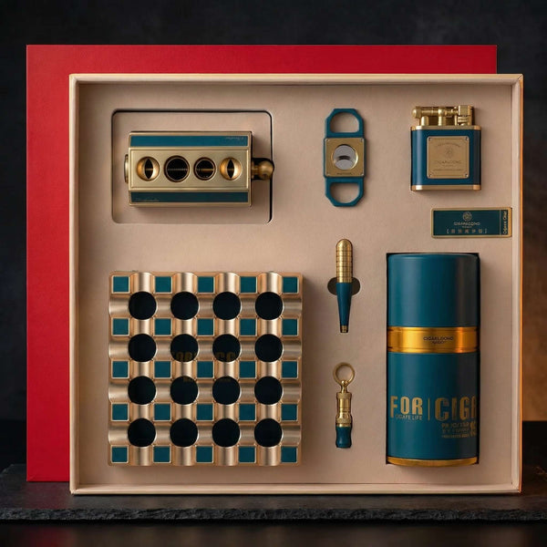 The Virtuoso Set: 6-Piece Cigar Set - Fluid And Fire