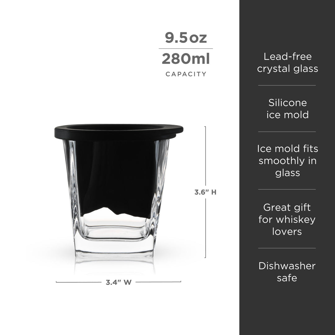 Mountain Ice Mold with Glass Set - Fluid And Fire