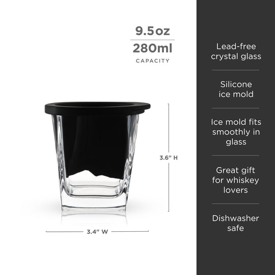 Mountain Ice Mold with Glass Set - Fluid And Fire