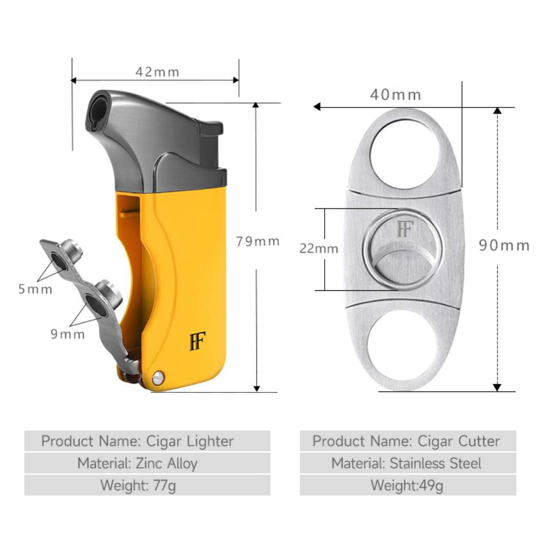 Solaris Precision Duo – Yellow Metal Torch, Guillotine Cutter & Gift