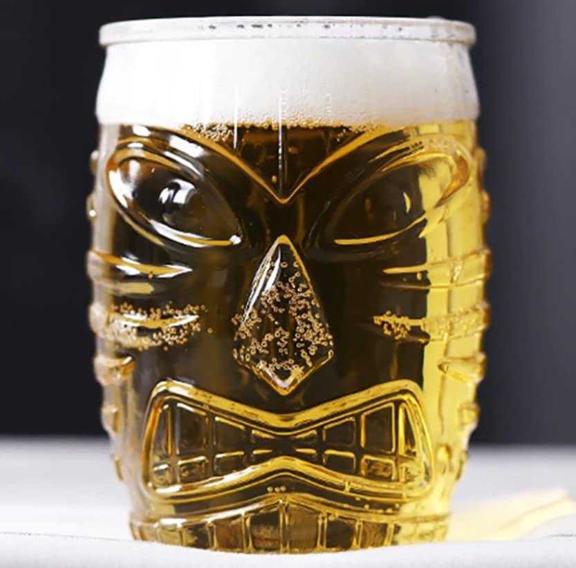 The Tiki God - Beer Glass (1 Set) - Fluid And Fire