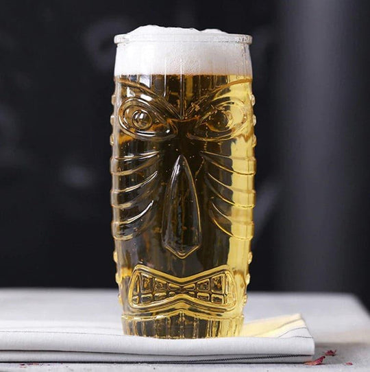 The Tiki God - Beer Glass (1 Set) - Fluid And Fire